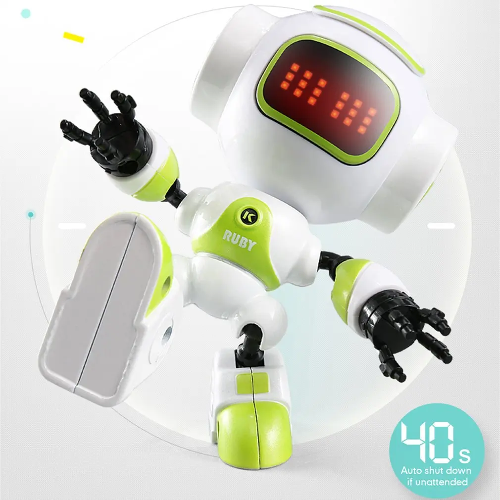 JJRC R8 мини умный робот детский озвученный Интеллектуальный светодиодный глаз DIY