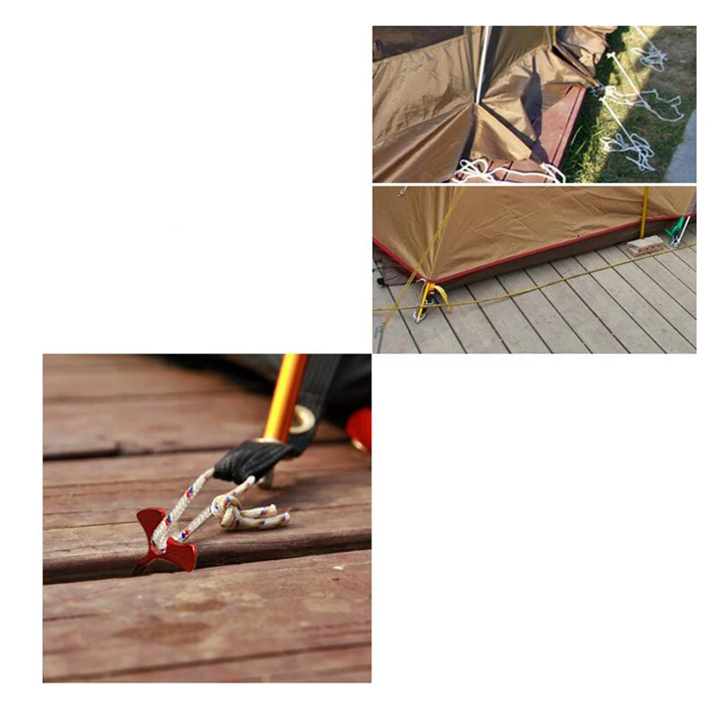 4 шт. практичный шатер из алюминиевого сплава ветряная веревка якоря
