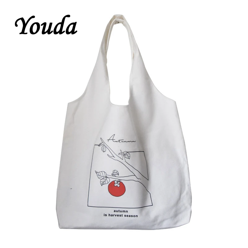 Youda оригинальная новая простая дамская сумка с фруктовым узором на плечо принтом