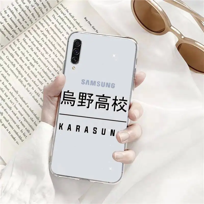 

haikyuu volleyball boy Phone Case Transparent for Samsung s9 s10 s20 Huawei honor P20 P30 P40 xiaomi note mi 8 9 pro lite plus