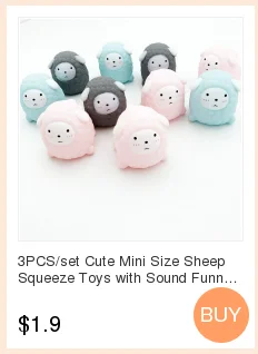 3 шт. сжимаются милые розовые свиньи Kawaii животные медленно поднимающиеся Игрушки Анти-strss розыгрыши детские мягкие игрушки для снятия стресса