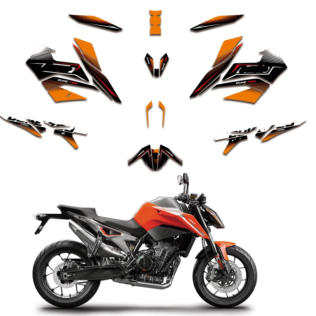 

Full Set Graphics Decal Sticker Dekor DECO For KTM DUKE 790 890 Duke790 2017 2018 2019 2020 2021