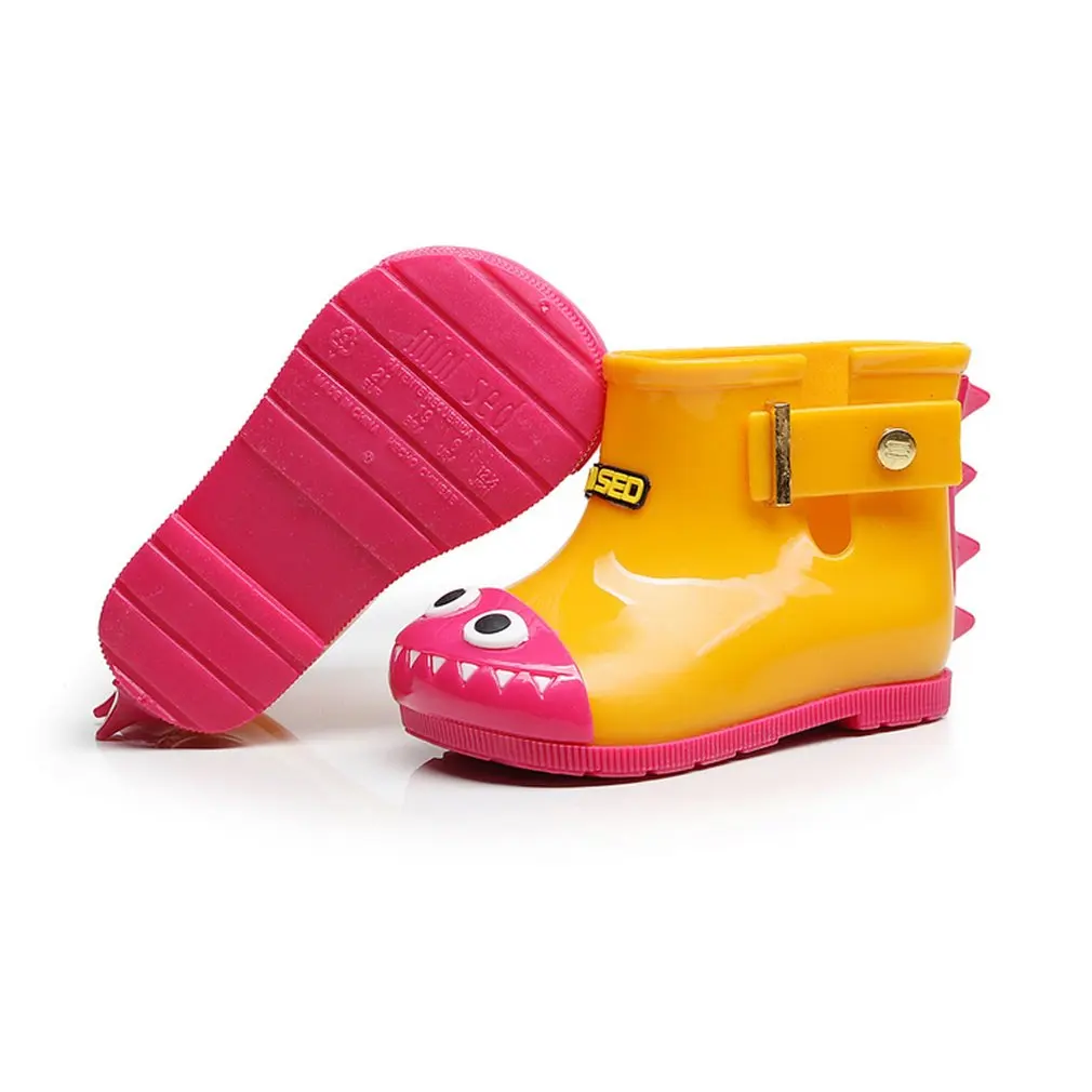 Водонепроницаемые Детские дождевые ботинки для мальчиков противоскользящие