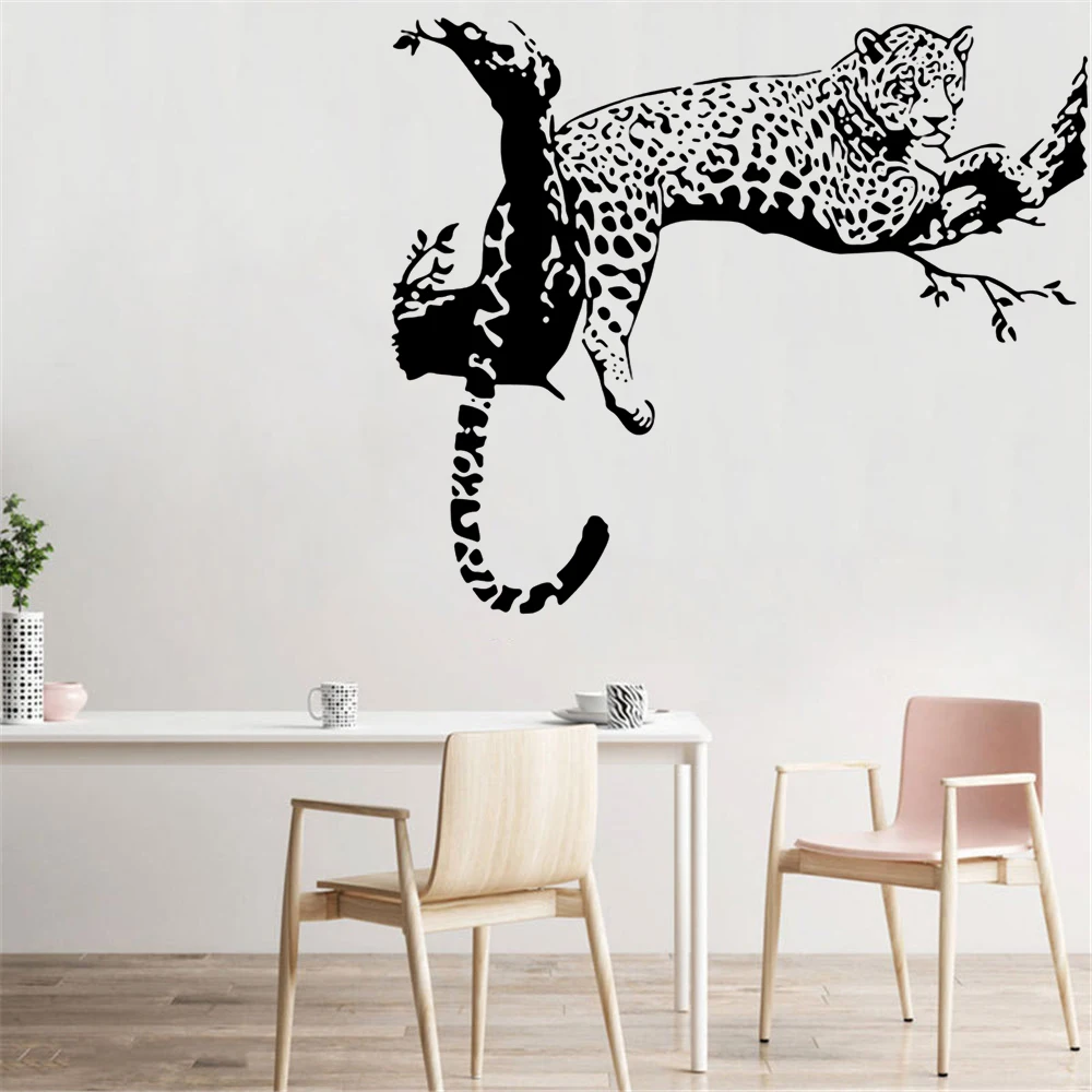 Leopard Wild Large Animal Wall Sticker Tiger Decal Art Mural Home Decor vinyl PH236 | Stickers