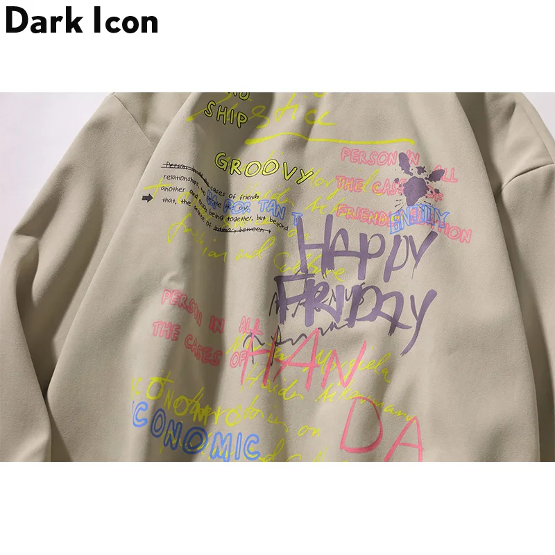 Темная икона граффити печатная мужская толстовка с капюшоном в стиле хип-хоп 2019