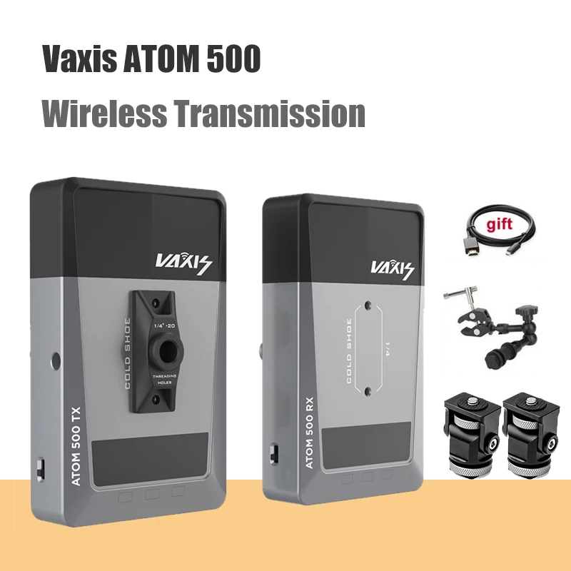 Vaxis ATOM 500 беспроводной передатчик приемник 1080P HD двойной HDMI изображения видео Беспроводная система передачи VS Hollyland mars 400S