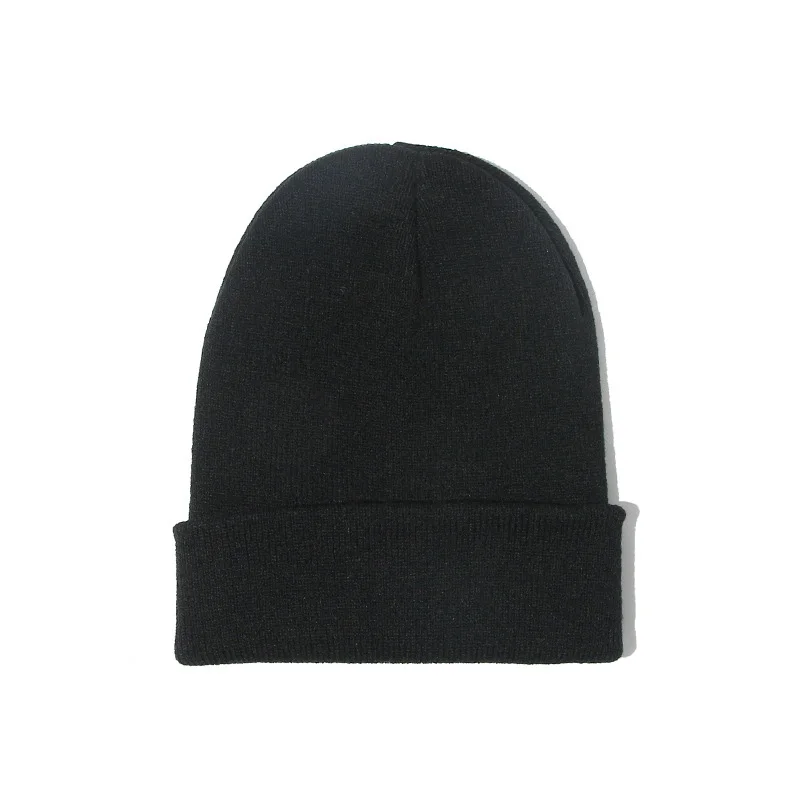 قبعة سوداء أنيقة للرجال والنساء على طراز الهيب هوب شتوية للجنسين مزودة بشبكة من الأكريليك ومزودة بالرياح ودافئة قصيرة قبعة البطيخ R76