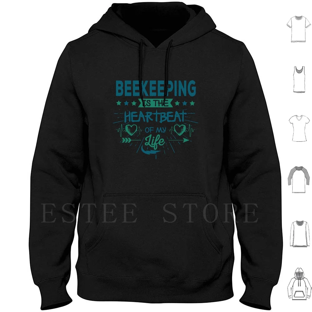 

Beekeeping Life Love-Cool Funny Best Retro Beekeeper Quotes Sayings Statement Hoodie Long Sleeve Cool Funny Sayings Slogans