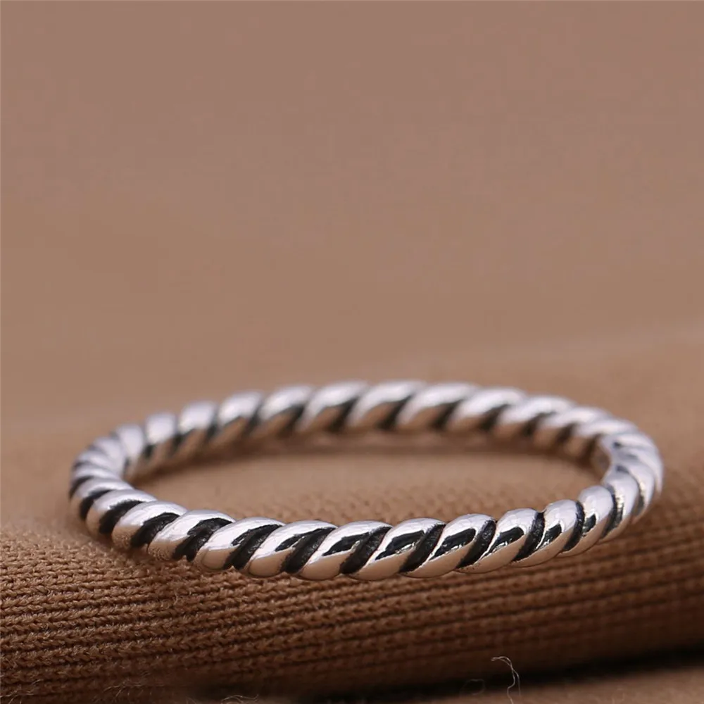 925 пробы серебряные кольца simplicity в стиле ретро подходят для оригинальной