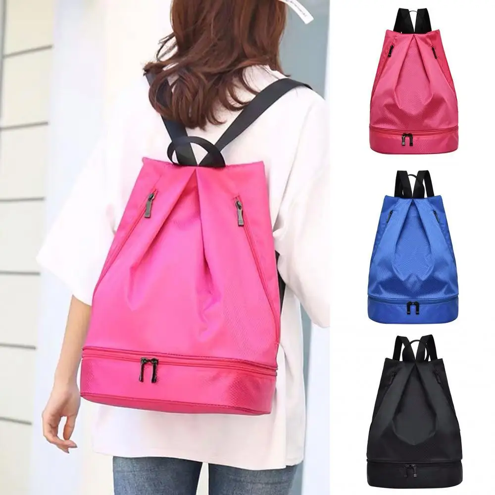 

For Beach swimming pool Swimming Waterproof Dry-Wet Separation Beach Backpack with Shoe Compartment