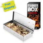 Генератор холодного дыма для барбекю, гриль, деревянная стружка, коптильная коробка, деревянная пыль, для горячего и холодного копчения семги, мяса, инструменты для приготовления барбекю