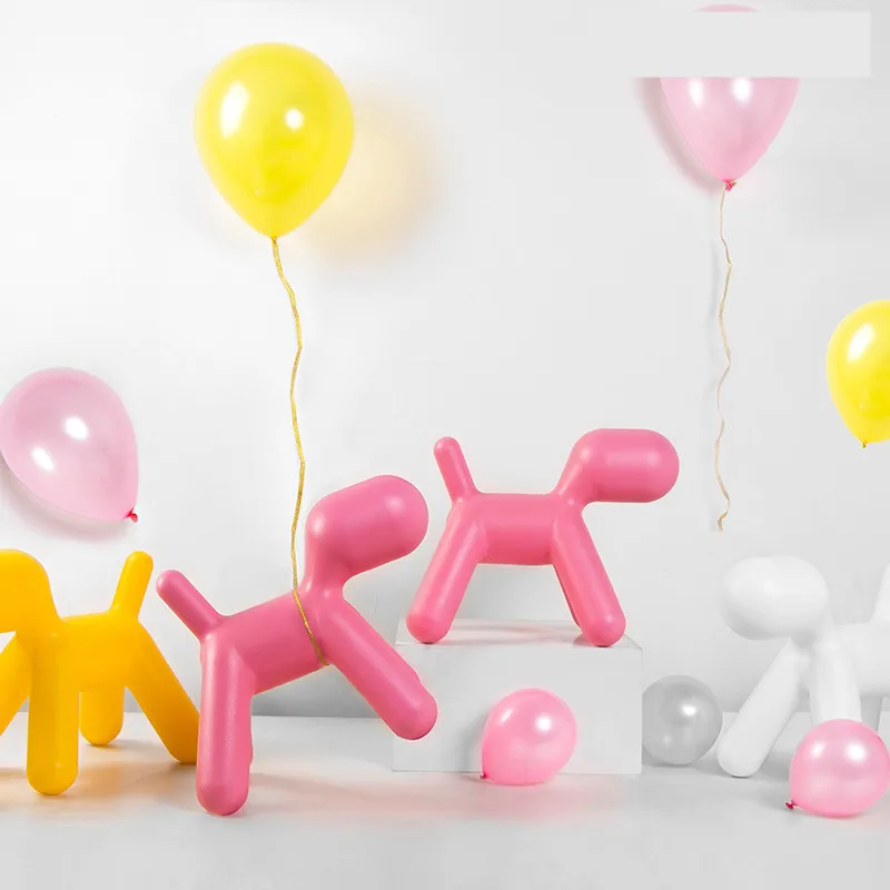 

Creative Art Dog Statue Abstract Dogs Figurine Animals Stool Dog Art Sculpture Home Decoration Accessories 18 Inches