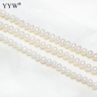 4 5mm natural freshwater pearl beaded high quality rice shape punch white loose beads for diy bracelet necklace accessories
