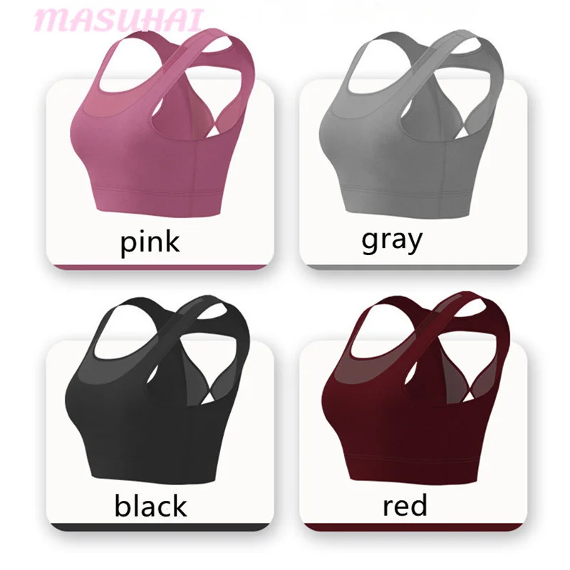 

MASUHAI Spring and summer yoga wear sports breathable suit women's gym running high waist hip tights quick-drying two-piece vest