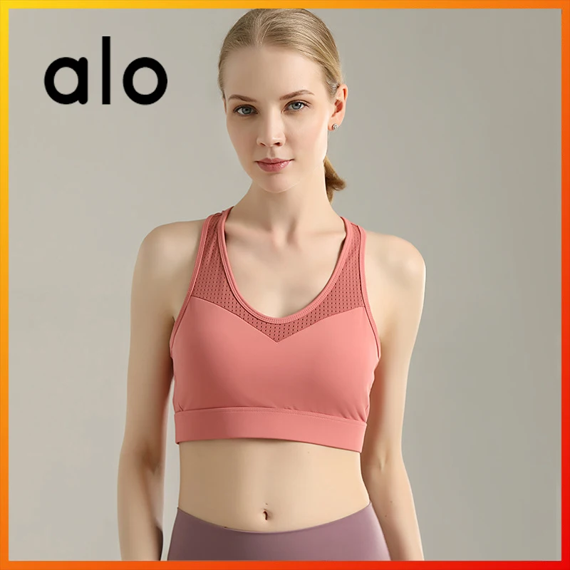 

Alo Yoga Summer Sexy Women's Sports Tube Top Four-color Fitness Running Gym Shockproof Push-up Underwear Yoga Soft Bra 2957