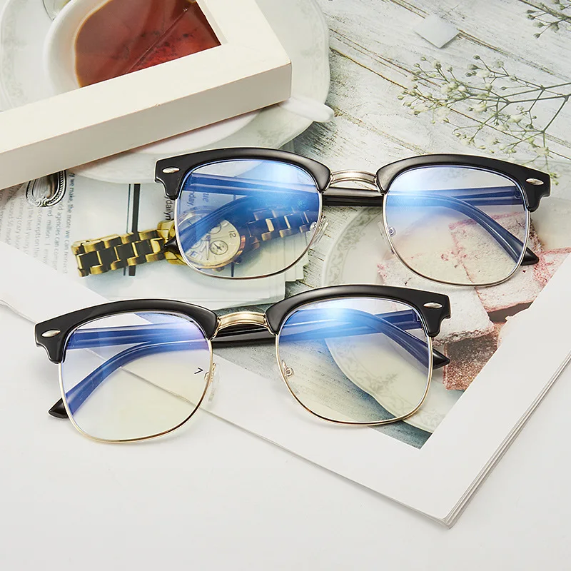 

1PC Women Anti Blue Rays Glasses Men Square Computer Eyeglasses Frame Protection Blue Light Blocking Unisex Working Eyewear