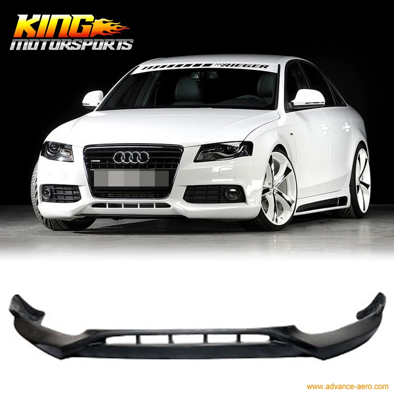Подходит для AUDI A4 B8 2009 2012 годов передний бампер спойлер искусственная