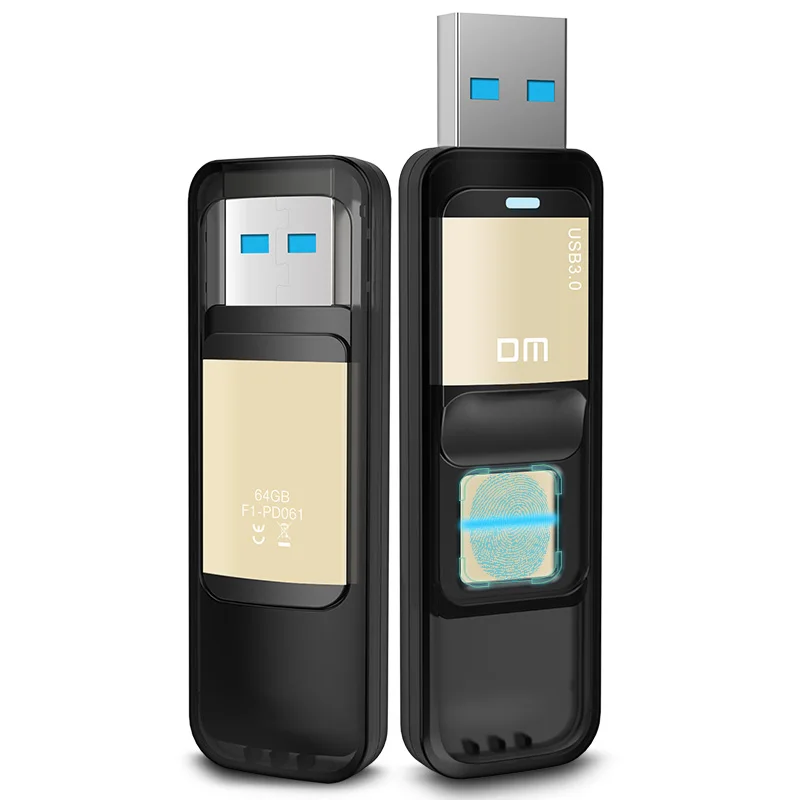 USB флэш-накопитель DM с 128 ГБ 64 32 Usb-флешка шифрованием отпечатков пальцев PD061 usb 3 0