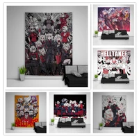 helltaker tapestry art wall hanging sofa table bed cover home decor dorm gift