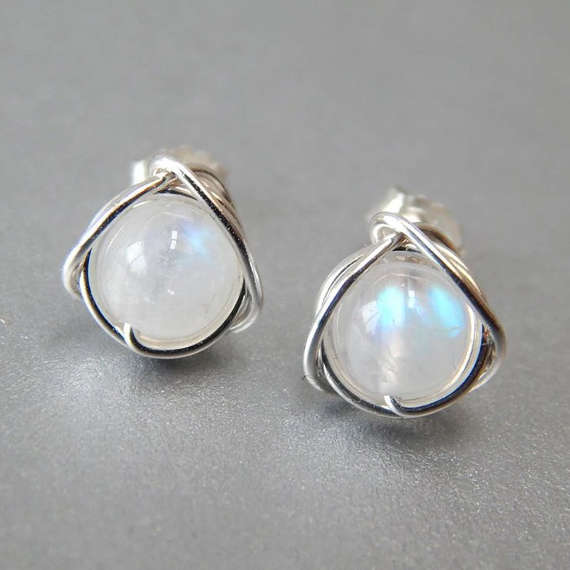 Модные серебряные Цвет лунный камень опал слезы высокое качество прекрасный