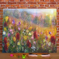 natural scenery wild glory printed water soluble canvas 11ct cross stitch set embroidery dmc threads handicraft gift