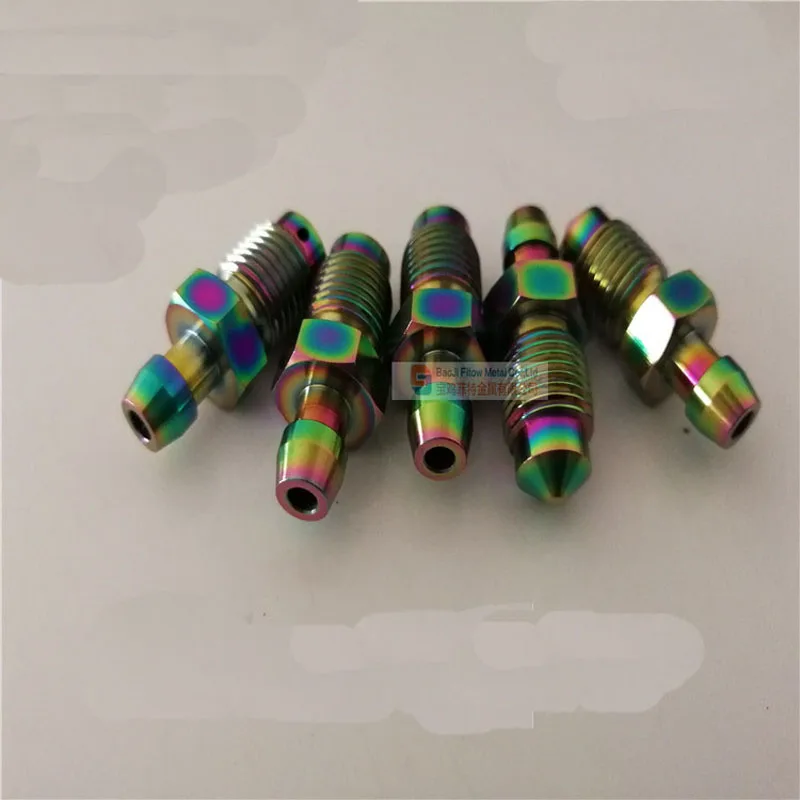 1 шт. M10 титана сплава трубки винт суппорт винты вентиляционные рот болты дисковый