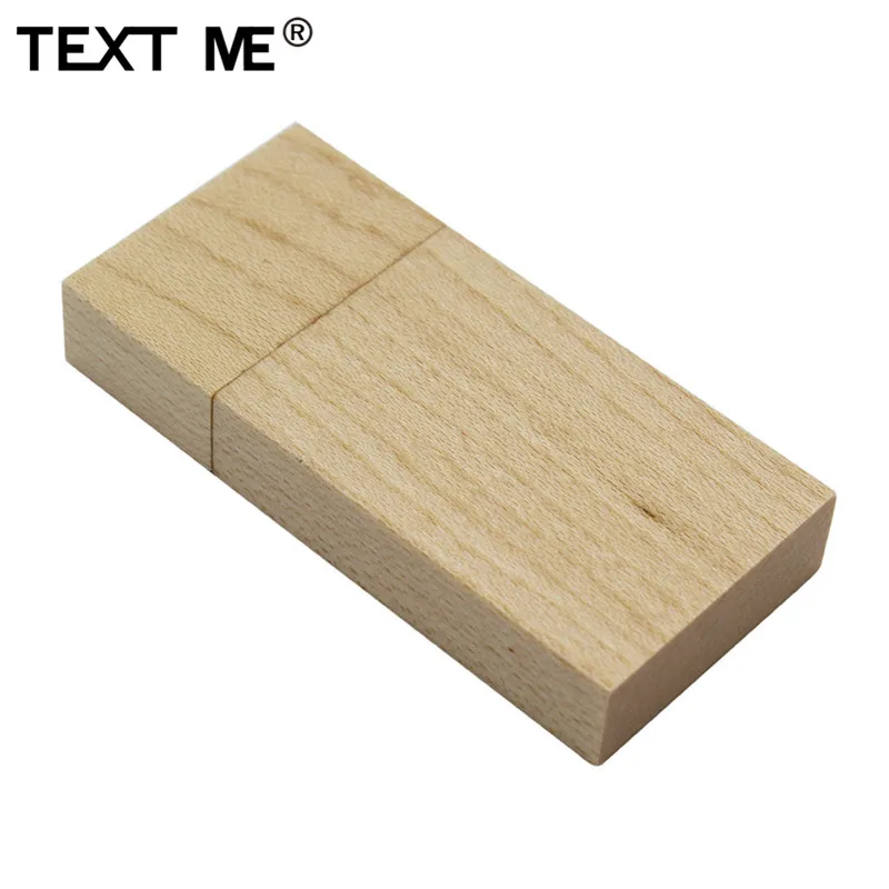 TEXT ME деревянный персональный логотип usb флеш накопитель 2 0 4 ГБ 8 16 32 64 подарок для