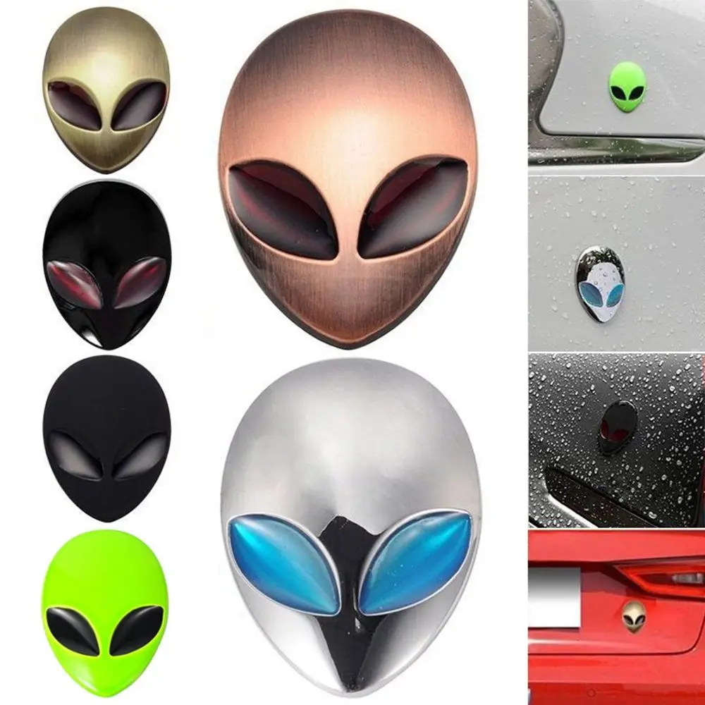 Автомобильный логотип 3D хромированный металлический инопланетный багаж diy