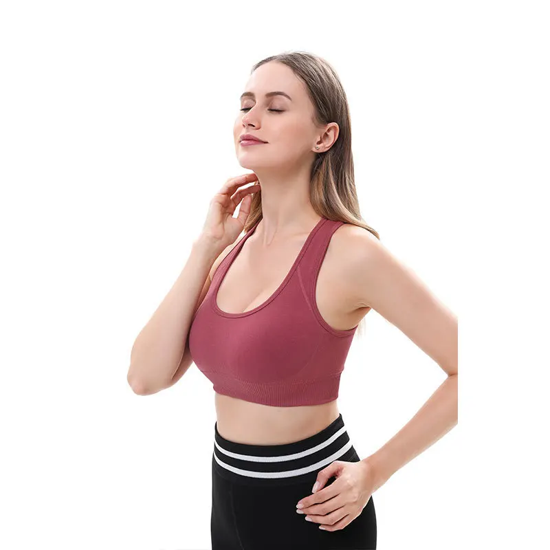 

Women yoga Underwear Padded Crop Tops Breathable Fitness Running Vest Underwear Gym Top Bras Yoga Sport Bra