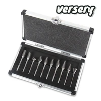 free shipping 10pcsset 6mm shank tungsten carbide rotary burr set file kit for metalworking woodworking milling cutter carving