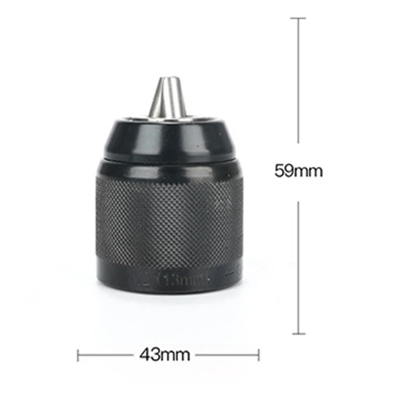 

1/2-20UNF Household Drill Chuck Keyless Chuck Driver Easy to Install Hand Drill Adapter for Many Kinds of Drill Bit