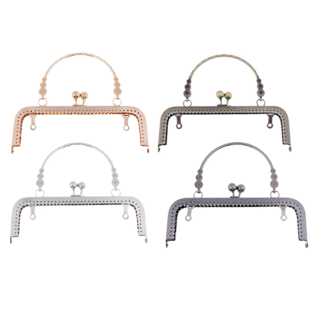 Винтажная квадратная металлическая застежка для сумочки ручка шитья клатч