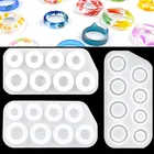 Форма для изготовления колец сделай сам, молд для эпоксидной смолы сделай сам, для изготовления колец, ювелирных изделий, 3 шт.