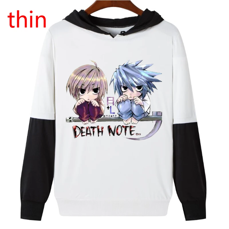 

Толстовка мужская флисовая с капюшоном в стиле японского аниме «Death Note»