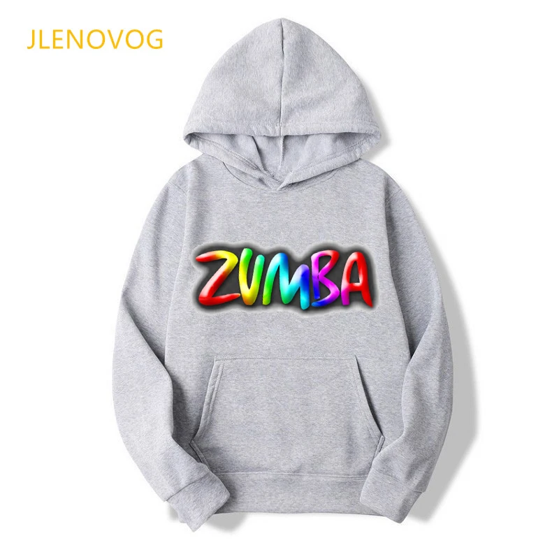 

Rainbow Zumba Dance Lover Print Hoodies Women Hip Hop Sweatshirt Femme Autumn Winter Velvet Thick Ening Coat Tracksuit
