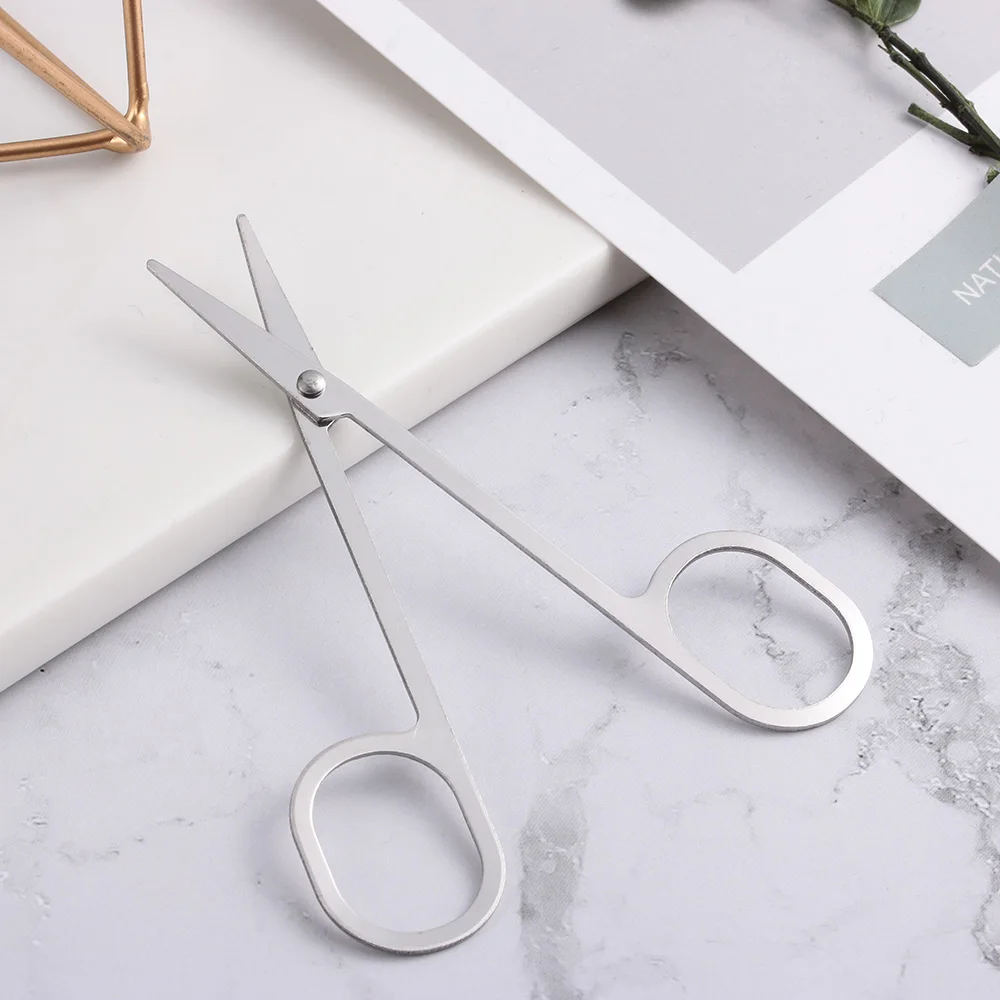 Ножницы для бровей из нержавеющей стали триммер и ресниц ножницы носа маникюрные