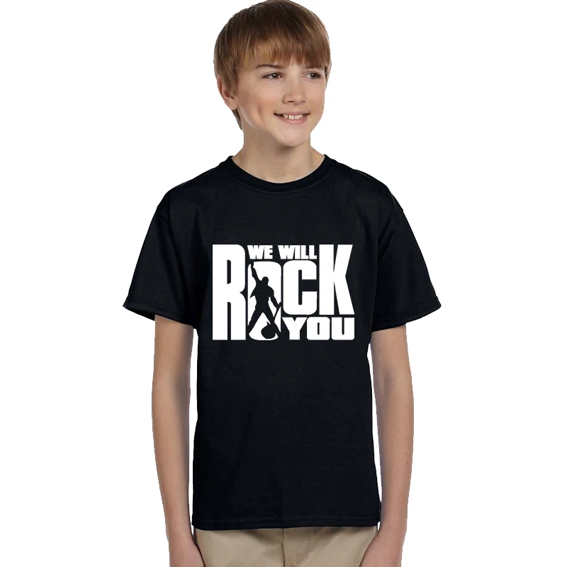 Freddie Mercury T Shirt Queen Band Tee Rock N Roll XXX Boys and Girls Shirts Summer Top Music Hipster Geek Anime Femme | Мать и ребенок