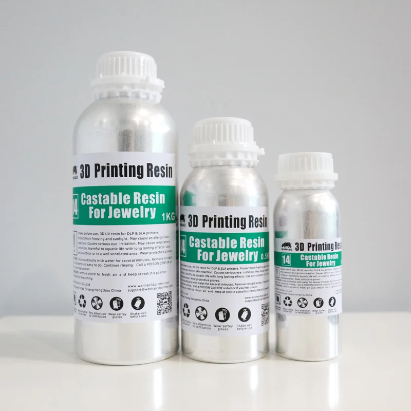 Best Wanhao resina sensível para impressão 3d, 1l, para joias, photon, resina sensível, material para trabalhos impressos