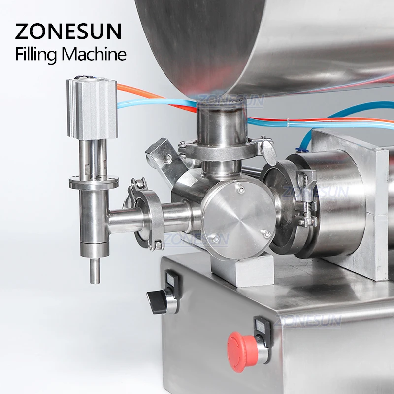 ZONESUN 60л машина для наполнения соусом чили арахисовым маслом количественного