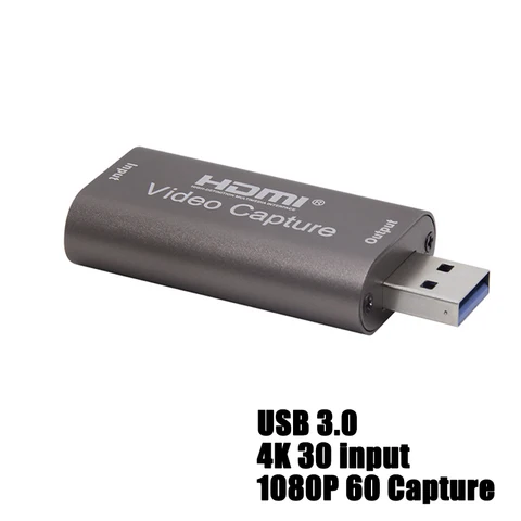 Карта видеозахвата 4K, USB 3,0, USB, HDMI-совместимый рекордер