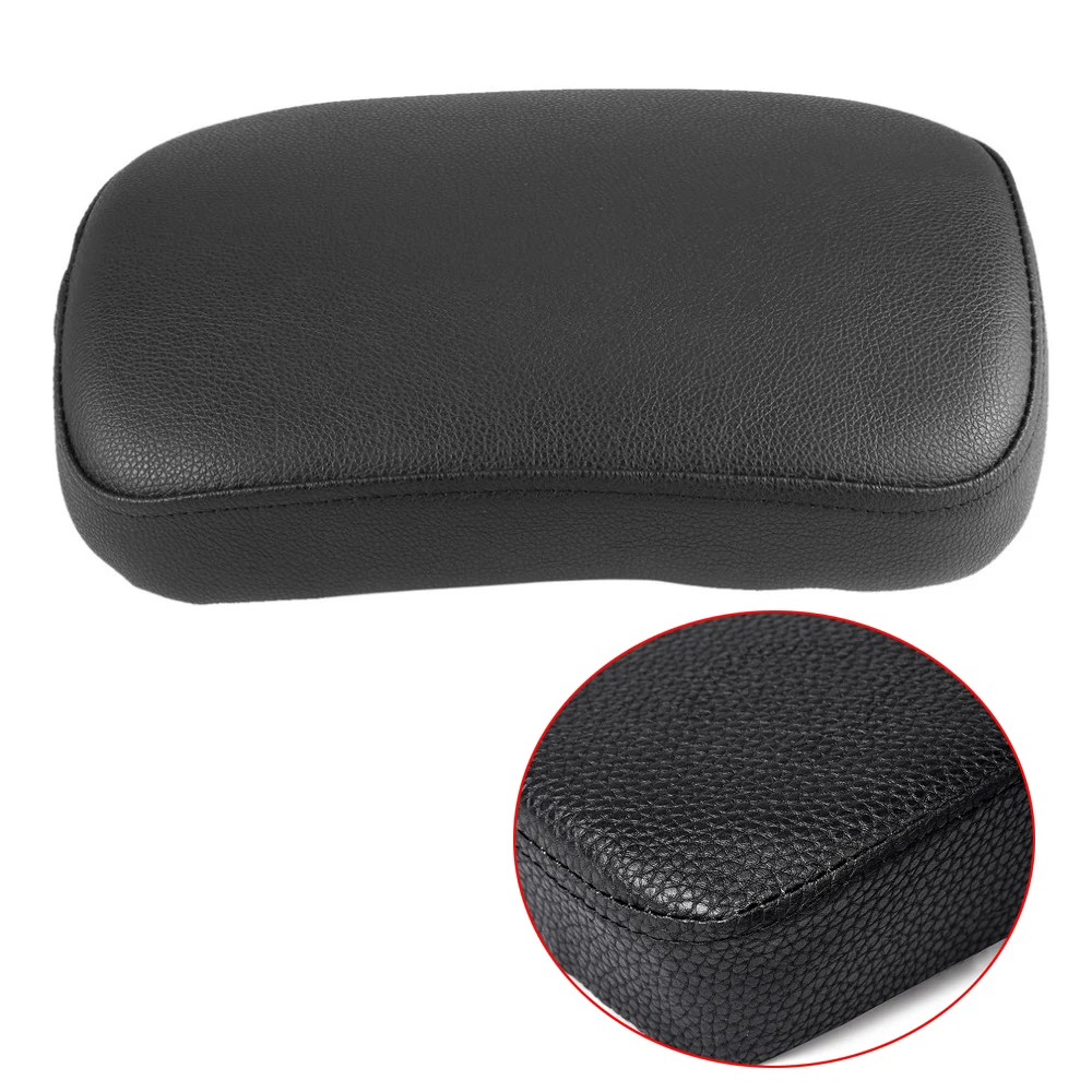 Lightweight Durable Motorcycle Accessories Rectangular Pillion Passenger PAD Seat 8 Suction CUP For Harley Custom Chopper |