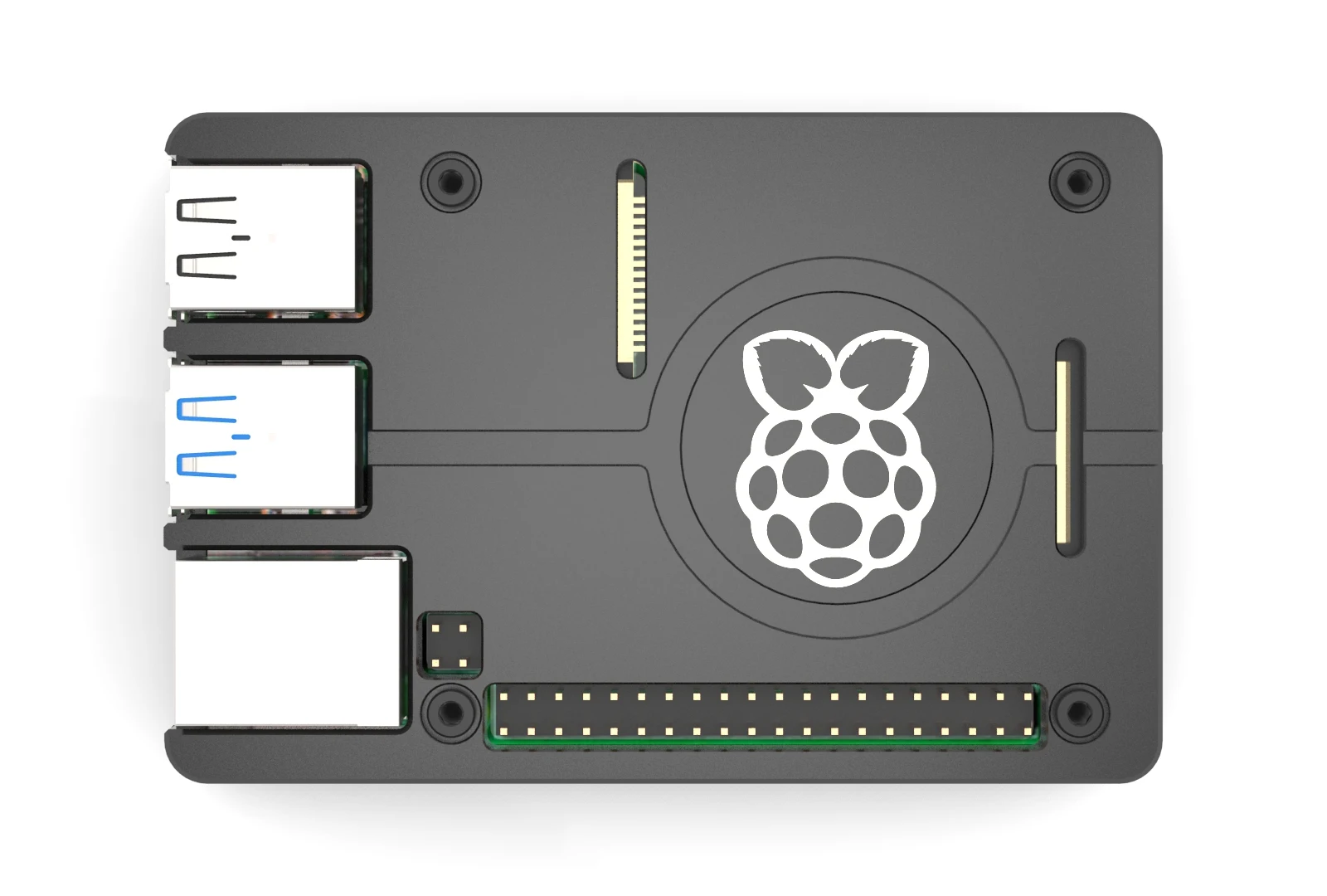 

Aluminium alloy CNC ultrathin Apply to Raspberry Pi 4B 3B 3B shell