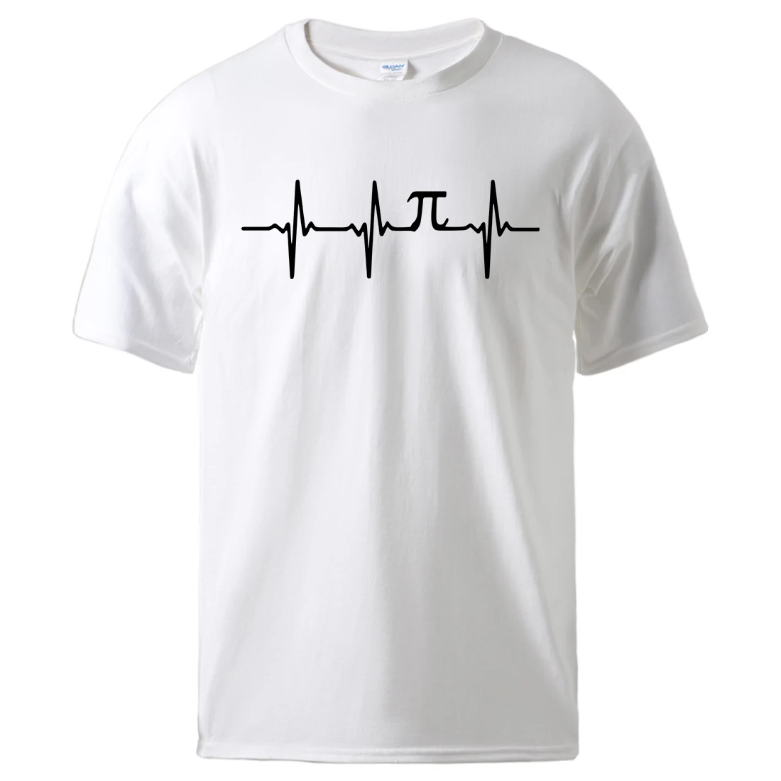 

Hip Hop Man Tee Short Simple Heartbeat Math Tshirt Hot Sell Summer Tshirt Cool Sleeve Tracksuit Male Casual Top