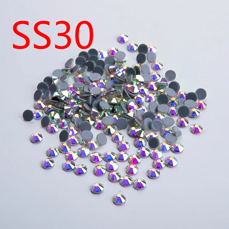 SS30 288 шт./пакет AB Glass исправление камней Стразы Heat Transfer DIY для одежды|Стразы| |