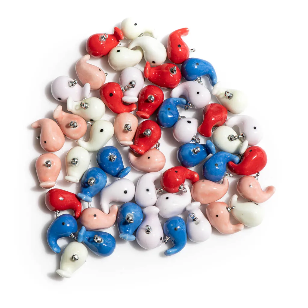 20 #5 шт ручная работа керамические бусины в виде Кита Ретро стиль ювелирное