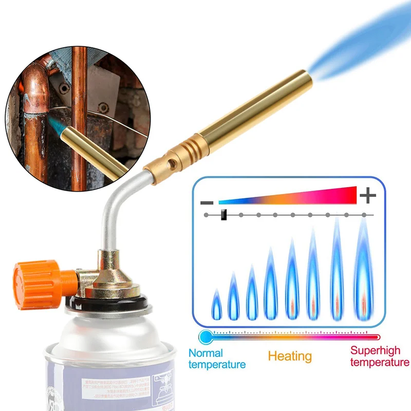 

Butane Burner Welding Gas Torch Flame Gun Brazing Flamethrower Outdoor Camping BBQ Portable Soldering Heat Gun Welding Equipment