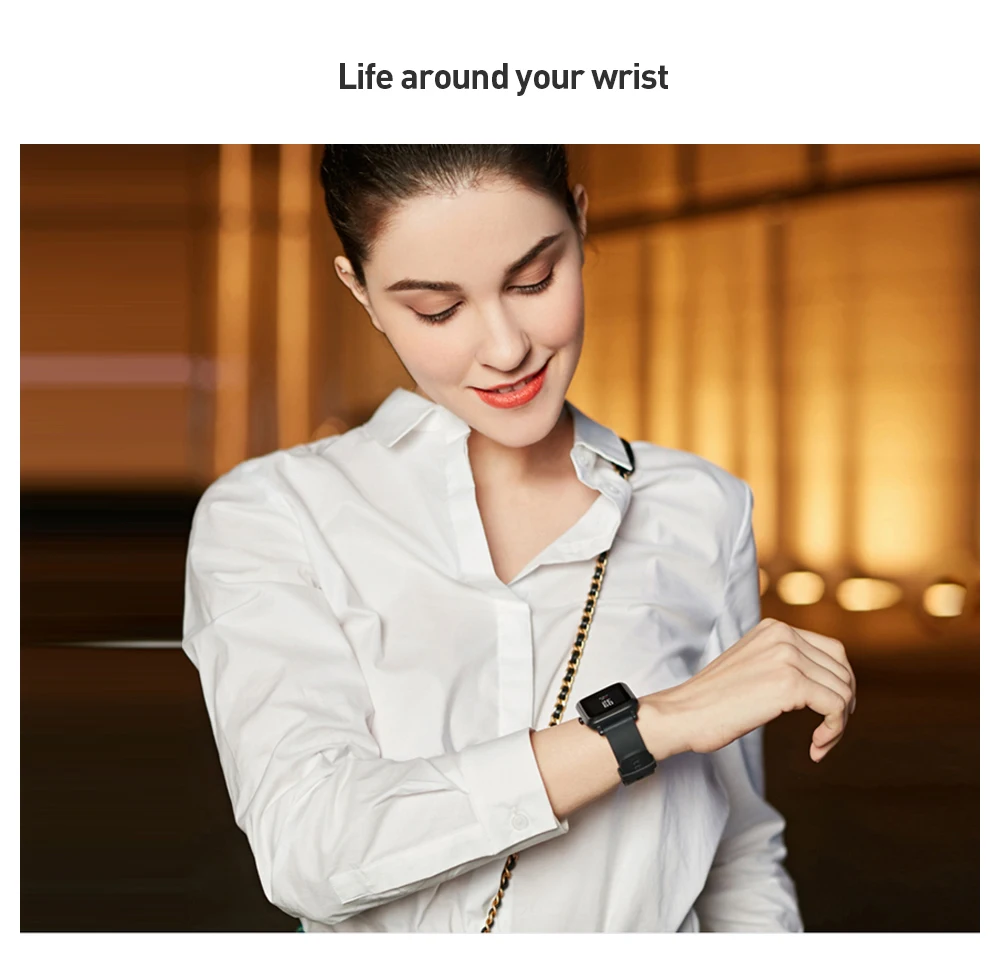 Смарт-часы AMAZFIT Bip Lite, несколько видов спорта, глобальная версия, режим ожидания на 45 дней, монитор сердечного ритма, фитнес-трекер