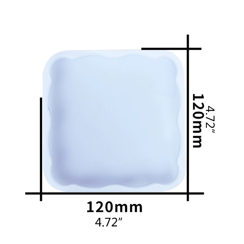 

D2TD DIY Crafts Square Rhombus Coaster Epoxy Resin Mold Cup Pad Mat Silicone Mould