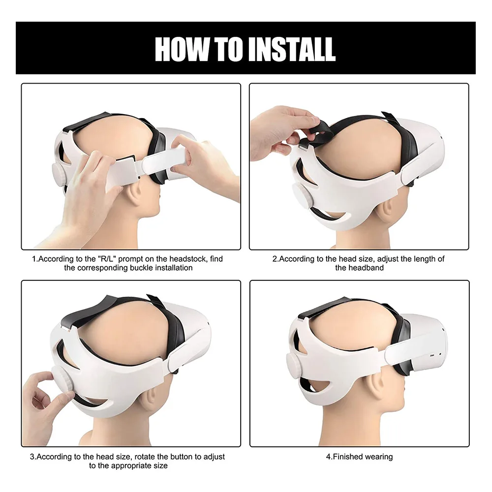 Регулируемый ремешок для головы Oculus Quest 2 ремешка повязка на голову аксессуары |