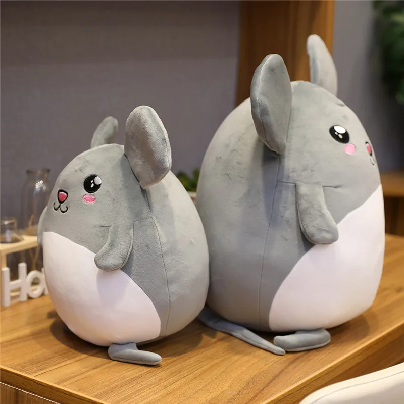 1 шт., 25 см, новинка, Kawaii, серая крыса, плюшевая игрушка, плюшевые игрушки для девочек, детские игрушки для мальчиков, kawaii, кукла мышка, детские рождественские подарки